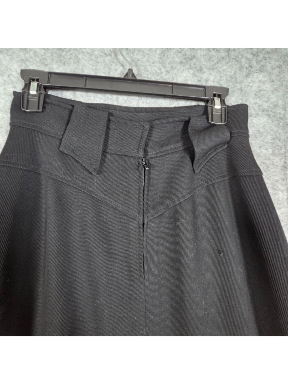 Karl Lagerfeld Black Midi Skirt US 10 High Rise A-Line Quiet Luxury Minimalist - Picture 6 of 9